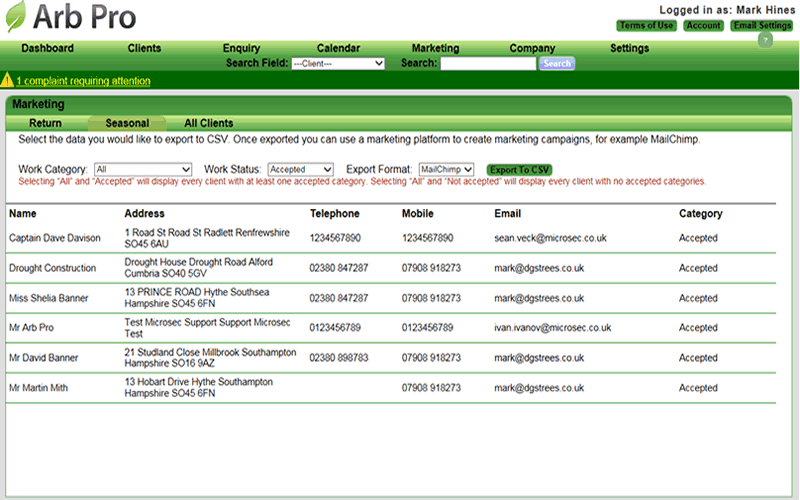 Trades Pro Office marketing screen