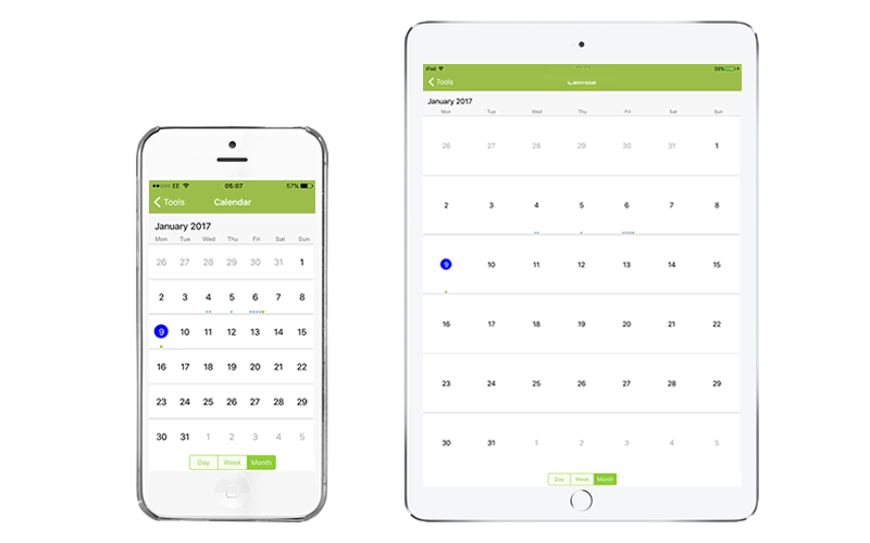 Trades Pro Work Calendar